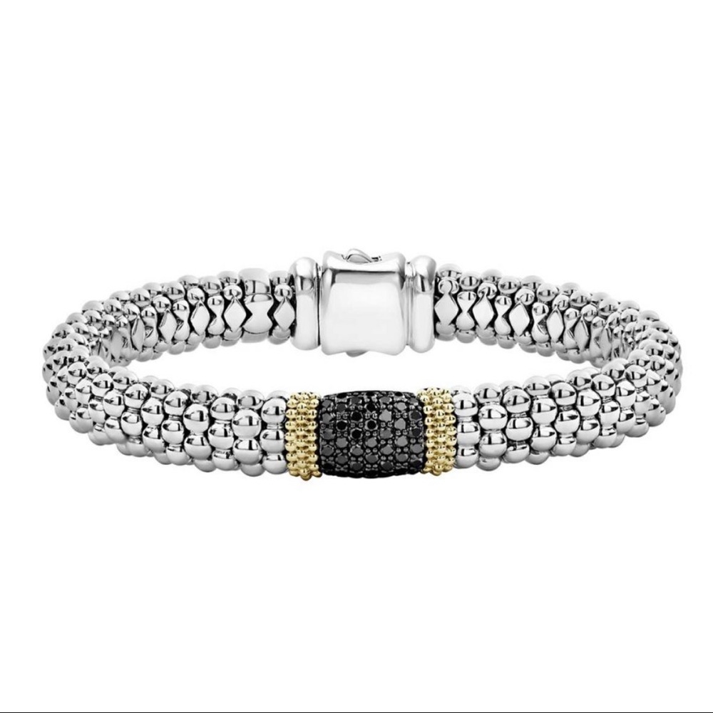 COPY - Lagos Sterling Silver and 18k Black Diamond Caviar